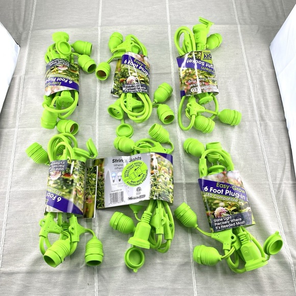 Miracle LED Plant Life Cycle 2 Socket Grow Light Kit with Bulbs And Timer 6 Pack - Picture 3 of 6